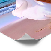 Schöne Frauen mit Angel Wings am Strand Poster (Ecke)