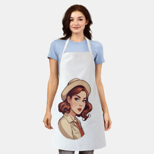 Schöne Frauen mit Cap Schürze