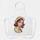 Schöne Frauen mit Cap Schürze (Vorderseite)
