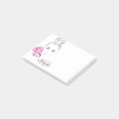 Schöne Frauen Modeillustration Branding Post-it Klebezettel (angewinkelt)