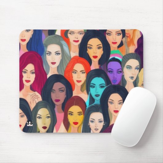 Schöne Frauen Mousepad (Mit Mouse)