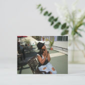 Schöne Frauen Postkarte (Stehend Vorderseite)