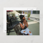 Schöne Frauen Postkarte (Vorne/Hinten)