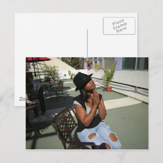 Schöne Frauen Postkarte (Vorne/Hinten)