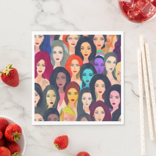 Schöne Frauen Serviette (Beispiel)