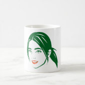 schöne Frauenkleidung Kaffeemaschine Tasse (Mittel)