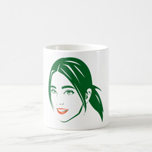 schöne Frauenkleidung Kaffeemaschine Tasse (Mittel)