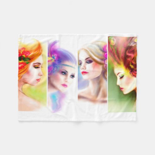 Schöne Frauenkollektion Fleecedecke (Vorderseite (Horizontal))