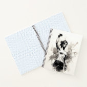 Schöne Frauenkulisse für Fitness Girl Notizblock (Innenseite)