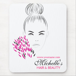 Schöne Frauenmode-Illustration Mousepad