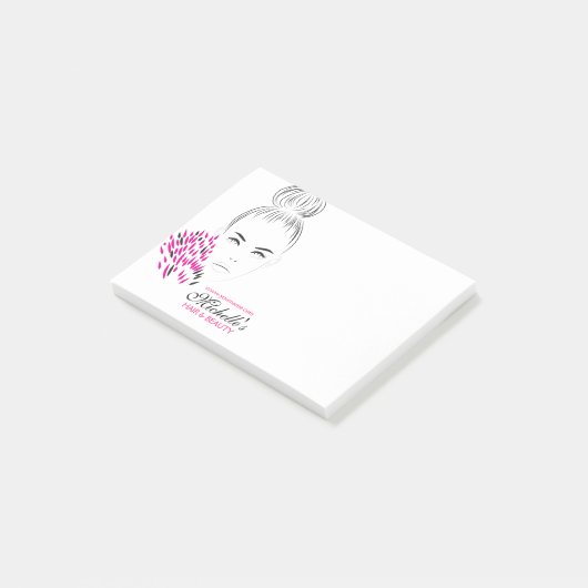 Schöne Frauenmode-Illustration Post-it Klebezettel (angewinkelt)