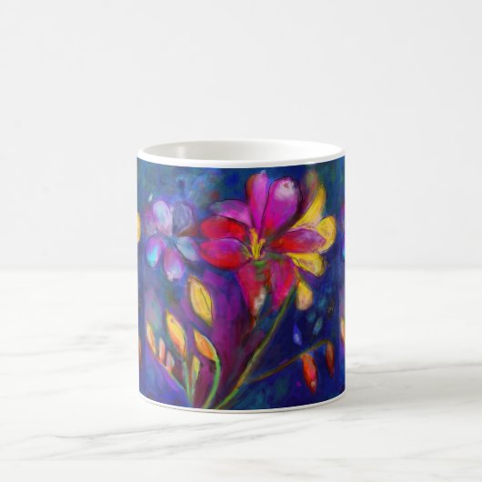 Schöne Freesia-Tasse Kaffeetasse (Mittel)