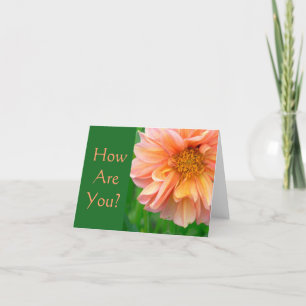 SCHÖNE FRIEDEN UND GELBE DAHLIA KARTE