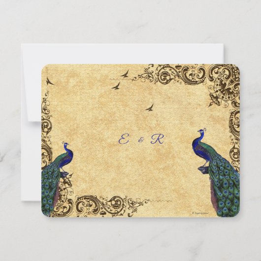 Schöne Friedenstruppen Save the Date Einladung (Rückseite)