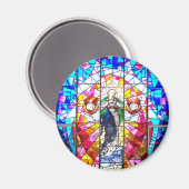 Schöne, Friedliche, farbenfrohe bemalte Engelchen Magnet (Vorderseite/Rückseite)