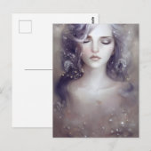Schöne Friedliche Frau Postkarte (Vorne/Hinten)