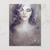 Schöne Friedliche Frau Postkarte (Vorderseite)
