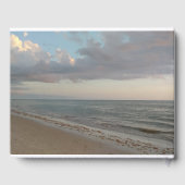 Schöne Friedliche Hochzeit am Strand Gästebuch (Rückseite)