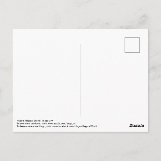 Schöne friedliche Landschaft Postkarte (Rückseite)