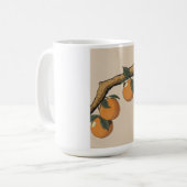 Schöne frische Orangen Kaffeetasse (Vorderseite Links)
