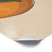 Schöne frische Orangen Poster (Ecke)
