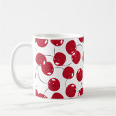 Schöne frische Red Cherry Themed Kaffeetasse (Links)