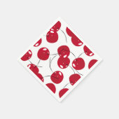 Schöne frische Red Cherry Themed Serviette (Ecke)