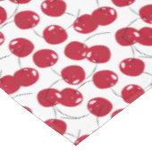 Schöne frische Red Cherry Themed Tischdecke (Schrägansicht)
