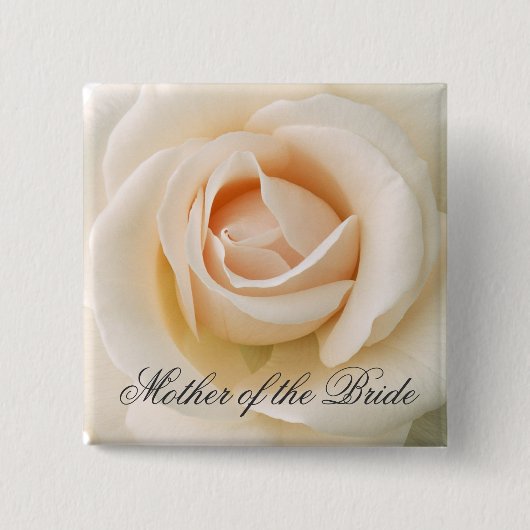Schöne frische Rose Button (Vorderseite)