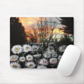 Schöne, frische Speisen gegen den Sonnenuntergang Mousepad (Mit Mouse)