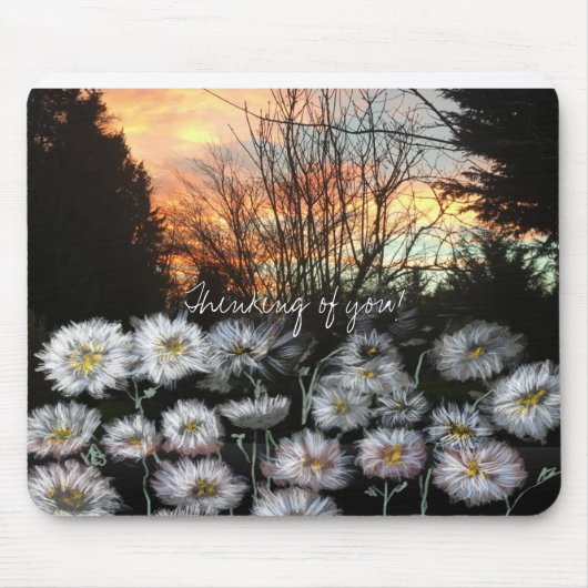 Schöne, frische Speisen gegen den Sonnenuntergang Mousepad (Vorne)