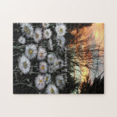 Schöne, frische Speisen gegen den Sonnenuntergang  Puzzle (Horizontal)