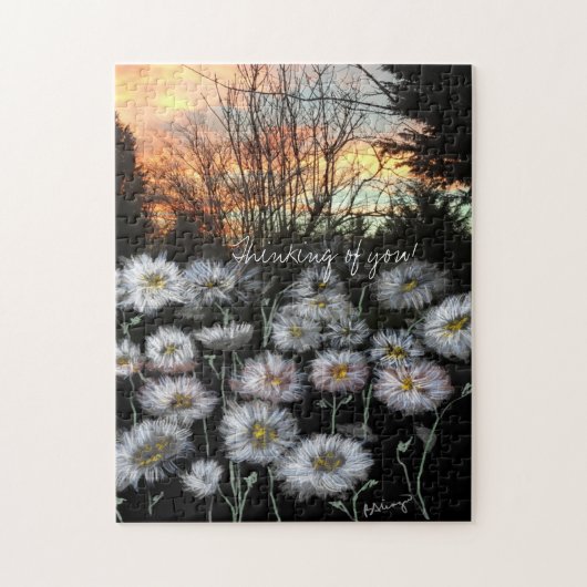 Schöne, frische Speisen gegen den Sonnenuntergang  Puzzle (Vertikal)