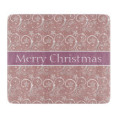 Schöne frohe Weihnachten Schneidebrett (Vorderseite)