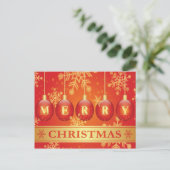 Schöne frohe Weihnachtskarte Feiertagspostkarte (Stehend Vorderseite)