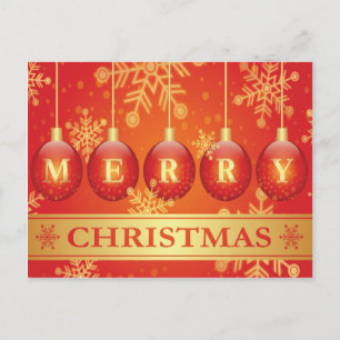 Schöne frohe Weihnachtskarte Feiertagspostkarte