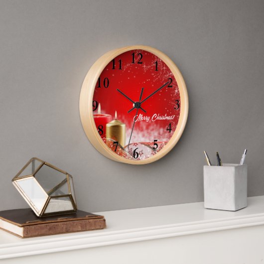 Schöne frohe Weihnachtsmauer Uhr! Uhr (Büro)