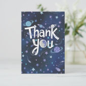 Schöne, fröhliche Himmelsfeier Dankeskarte (Stehend Vorderseite)