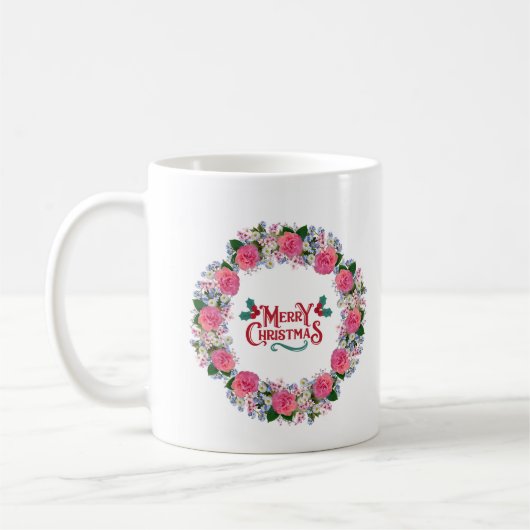 Schöne fröhliche Weihnachtsfeiertage Tasse (Links)