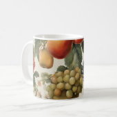 Schöne Früchte und Blume im französischen Stil Kaffeetasse (Vorderseite Links)