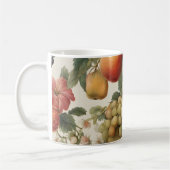 Schöne Früchte und Blume im französischen Stil Kaffeetasse (Links)