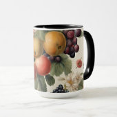 Schöne Früchte und Blume im französischen Stil Tasse (VorderseiteRechts)