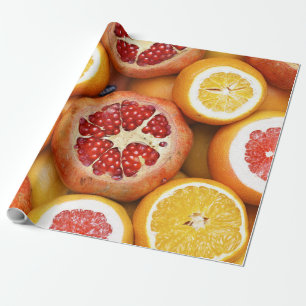 Schöne Früchte und Gemüse Geschenkpapier