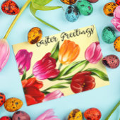 Schöne Frühjahrs-Ostern Grüße Tulissen Postkarte
