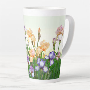 Schöne Frühlings-Schwertlilien Milchtasse