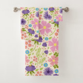 Schöne Frühlingsblumen Badhandtuch Set (Insitu)