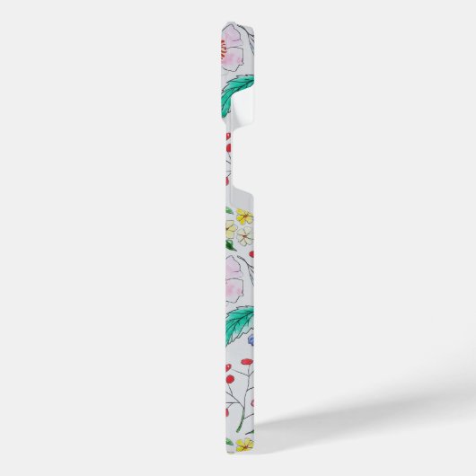 Schöne Frühlingsblumen iPhone Hülle (Linke Seite)