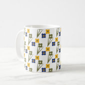 Schöne Frühlingsblumen Kaffeetasse (Vorderseite Links)