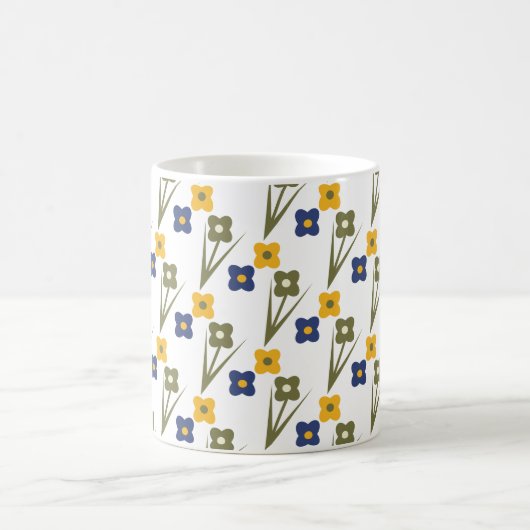 Schöne Frühlingsblumen Kaffeetasse (Mittel)