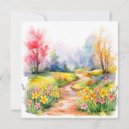 Schöne Frühlingsblumen Mitteilungskarte